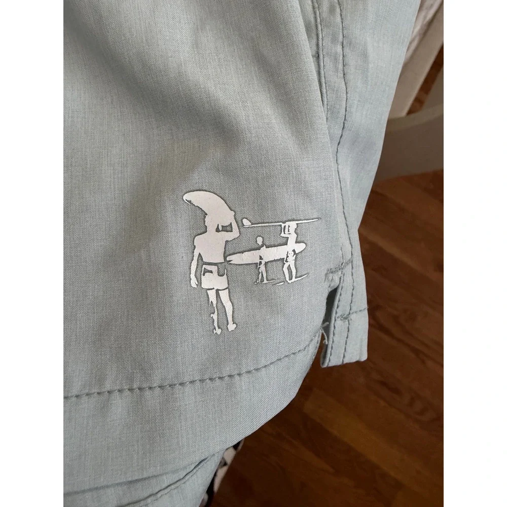 The Endless Summer Mens Surf Shorts Sage Green‎ Graphic Board Shorts Small